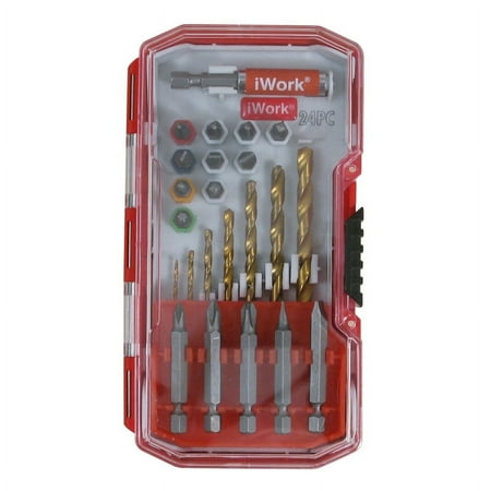 UPC: 0883652765134 | Olympia Tools iWork Titanium HSS Drill and Driver Bit Set 24 pc