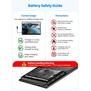 Portable Monitor Touchscreen 15.6 FHD 1080p, Travel Monitor with Built-in Battery & Kickstand & Speakers, HDMI USB C External Portable Monitor for Laptops, PC, Mac, Xbox, Switch, and PS5/4