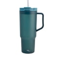 thumbnail image 4 of Termo de Plástico con Tapa Doble y Popote, Vaso Alto Reutilizable con Asa Ergonómica, Capacidad 1.2 Litros, Color Verde, 4 of 8