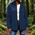 thumbnail image 5 of Edvintorg Windbreaker Jacket Women Lightweight Outdoor Long Sleeve Loose Casual Zip Up Coat Women's Clothing Navy S, 5 of 8