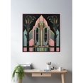 thumbnail image 2 of Art Deco Abstract Architecture Poster Wall Art, Modern Wall Decor For Living Room Bedroom, 30x30 UNFRAMED, 2 of 3
