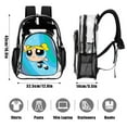 thumbnail image 3 of The Power-puff Gir-ls Stylish Mesh & Transparent Clear Backpack – Trendy, Durable & Lightweight for School, Work Or Travel, 3 of 7