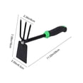 thumbnail image 3 of HaoXun Horticultural Hand Rake Quenched Steel Gardening Tool - Black Metal Hand Rake for Flower Planting, Vegetable Cultivation and Potted Plants, 3 of 6