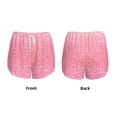 thumbnail image 5 of Lsque Sparkly Glitter Printed Women's Running Shorts with Liner Pockets,Elastic Quick Dry Workout Athletic Gym Yoga Shorts,Womens High Waist Shorts-Large, 5 of 9