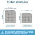 thumbnail image 2 of iMounTEK Rocking Chair Cushion Indoor Rocking Chair Pads Back and Seat Sets with Ties, 2 Piece for Indoor Home Office Car, Grey, 2 of 7