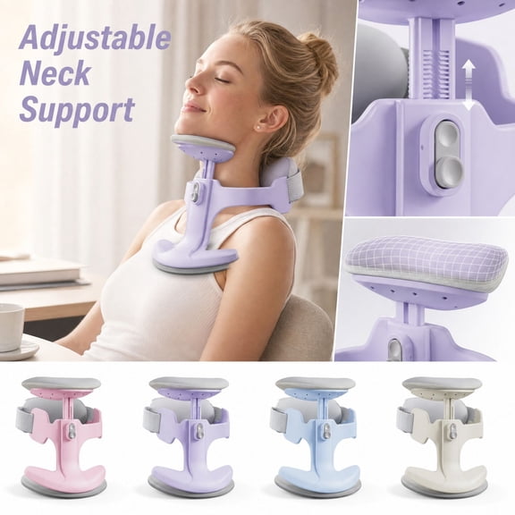 Neck Stretcher for Neck Pain with Adjustable Straps and Cervical Traction,Neck Support Brace for Neck Pain Relief at Home,Cervical Neck Traction Device for Relaxation,1 Pack