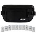 thumbnail image 2 of Travel Money Belt RFID Blocking Waist Wallet Waterproof Hidden Stash for Men Women, Under Clothes Passport Holder with 10 Credit Card Sleeves, Black LANNEY LANNEY, 2 of 2