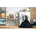 thumbnail image 2 of Ahgly Company Machine Washable Indoor Square Abstract Night Black Area Rugs, 7' Square, 2 of 7