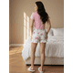 thumbnail image 3 of Pijama De 3 Piezas Mujer Pantalon Short Y Playera A Juego, 3 of 5