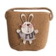 thumbnail image 2 of Bolsos de mensajero de paja de conejo de dibujos animados de verano para niños, Mini bolso de playa, bolso de hombro Croosbody para niños, 2 of 5