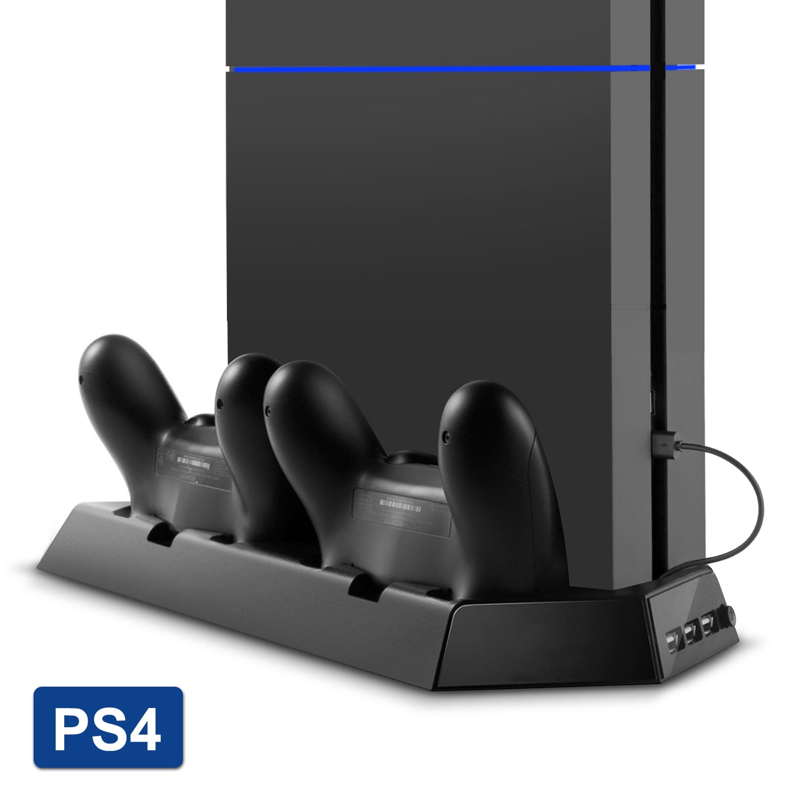 zacro ps4 vertical stand cooling fan dual charging station