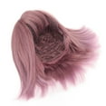 thumbnail image 1 of Cheveux Courts Lisses, Couleur Rose Haute Simulation Frange Plate Mode Courte Lisse Bob Boucle Synthétique Réglable pour Usage Quotidien, 1 of 8