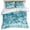 Teal Green, variant on Grey Coastal Bedding 3 Piece Duvet Cover Set Twin Size, Summer Ocean Sea Waves Starfish Corals Soft Microfiber Comforter Cover with Zipper Closure & Pillowcases, Wrinkle & FadeResistant Quilt Cover