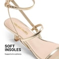thumbnail image 5 of DREAM PAIRS Kitten Heels for Women, Strappy Square Open Toe Ankle Buckle Heeled Sandals Wedding Party Dress Shoes, 5 of 7