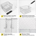 thumbnail image 2 of Stainless Steel Deep Fat Fryer Basket Oil Fried Chips Fish Nuggets Fry Food Kitchen Cook Pan, 2 of 5