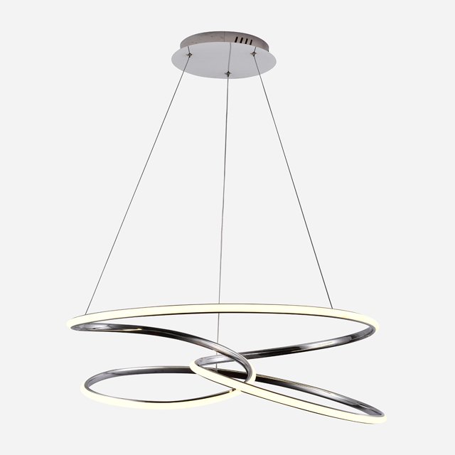 Lámpara WINGS Tipo Candil Colgante Led Plateada Luxica Lighting 6115 C
