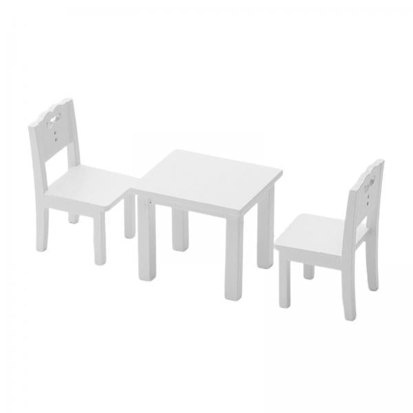 2 Muebles en Miniatura de Muñecas, Modelo de Comedor de Madera, Accesorios de Decoración de Muñecas CUTICAT miniaturas de casa de muñecas