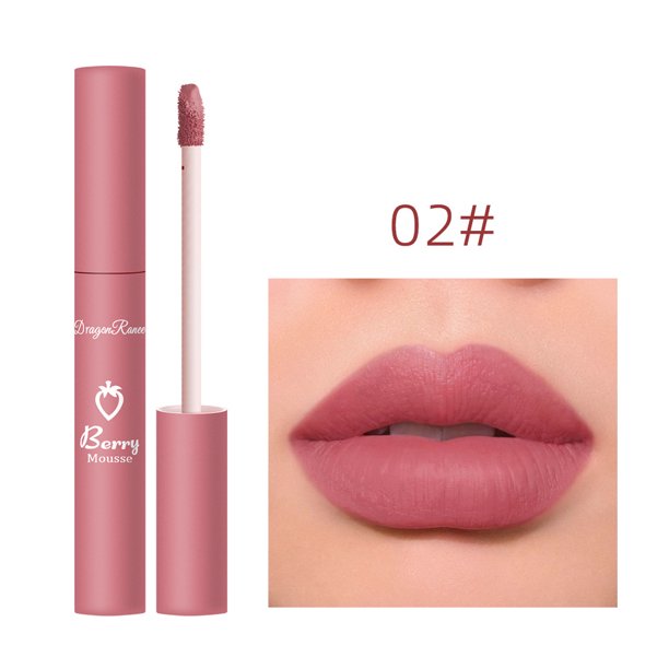 Brillo de labios desnudo, lápiz labial líquido de terciopelo mate, resistente al agua, taza antiadherente de larga duración, maquillaje rojo desnudo para mujer, cosmético coreano