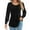 Black, variant on Weardear Women's Long Puff Sleeve Tunic Tops Pleated Crew Neck Blouses Dressy Casual Fall Blouses