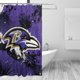 thumbnail image 3 of Cortina de ducha de baño personalizada del equipo de fútbol Ravens, impermeable, para el hogar, antialtas temperaturas, privacidad, 72 x 72 pulgadas, 3 of 8