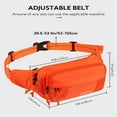 thumbnail image 4 of WATERFLY Unisex Large Capacity Running Walking Travel Nylon Fanny Pack Waist Bag,Orange, 4 of 7