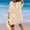Beige, variant on Women Summer Beach Vacation Relaxed Fit Crochet Patchwork V Neck Mid Length Backless Tie Front Cover Up Plus Size Breathable Lightweight Swimwear Dress Beige One Size