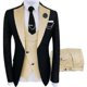 thumbnail image 1 of Men's Slim Fit 3 Piece Suit Tuxedo Set Jacket Pants Vest for Formal Occasions, 1 of 2