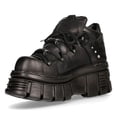 thumbnail image 5 of NEW ROCK 106N-S52 TOWER SHOES Metallic Black Leather Biker Punk Gothic Boots 44, 5 of 6