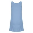 thumbnail image 7 of XuJwPNcy Summer Dresses Women Casual Sports Mini Dress Sleeveless Crewneck Solid Tank Dress Athletic Tunic Dress, 7 of 7
