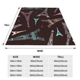 thumbnail image 3 of Fotbe Eiffel Tower Manta de Franela Acolchonada con Estampado, Súper Suave y Esponjosa, Extra Grande para Sofá, Cama, Uso Todo el Año-80"x60", 3 of 7
