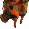 thumbnail image 3 of LBECLEY Women Boots No Heel Pointed Thin Fashion Camouflage Pattern Mid- Boots Women's High-Heel Women's Boots Womens Rain Boot Womens Boots Orange 41, 3 of 4