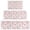 Pink Cow Milk, variant on Green Cow Cup Pattern Kitchen Rugs Sets Of 3,Kitchen Runner Rugs Non Skid Washable,Decorative Kitchen Floor Mats for Kitchen,Sink,Laundry,17"x30" 17"x47" 17"x59"