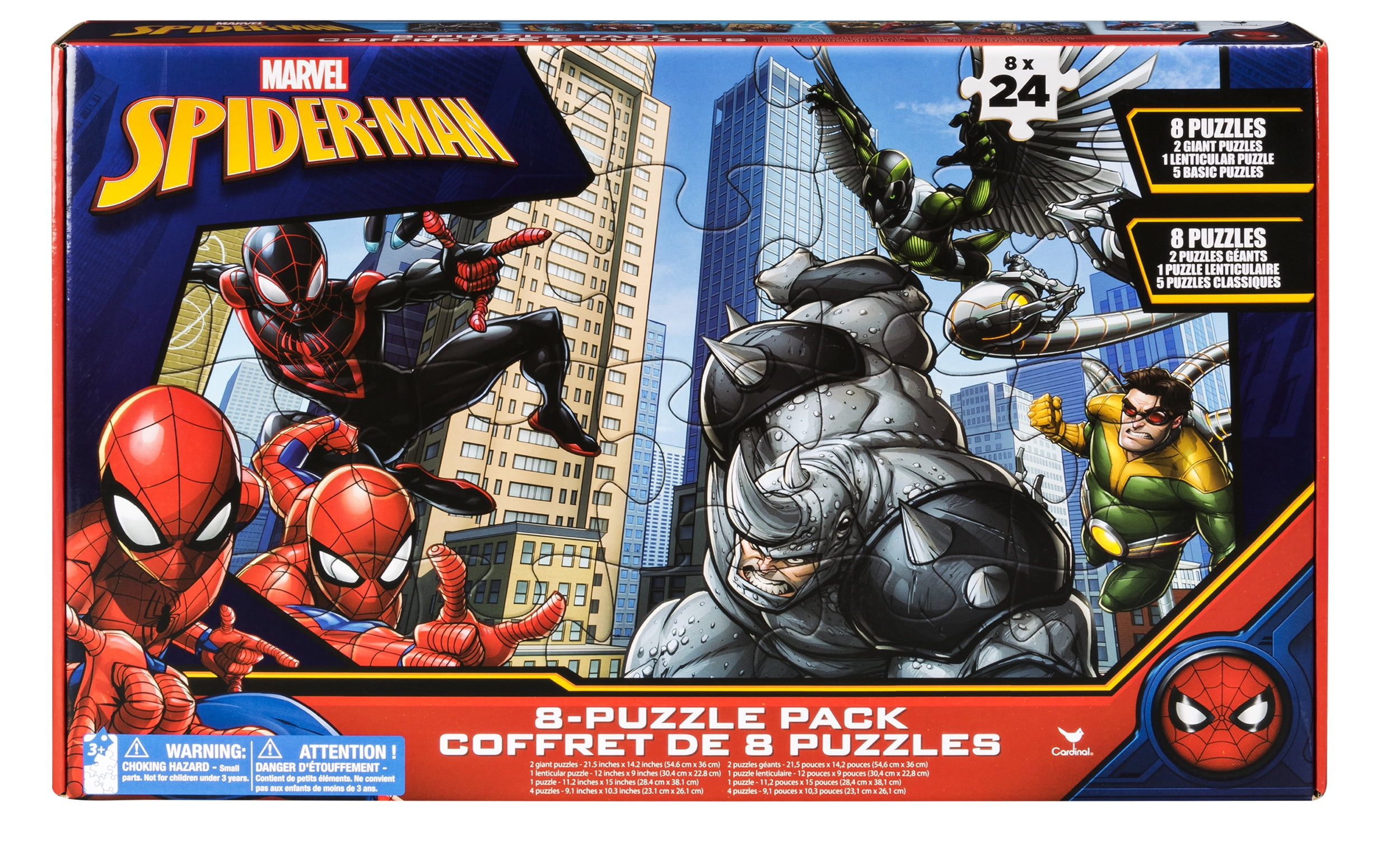 Marvel Spider-Man 24” x 36” 100 Piece Floor Jigsaw Puzzle Pack Jumbo Pieces BNIB 