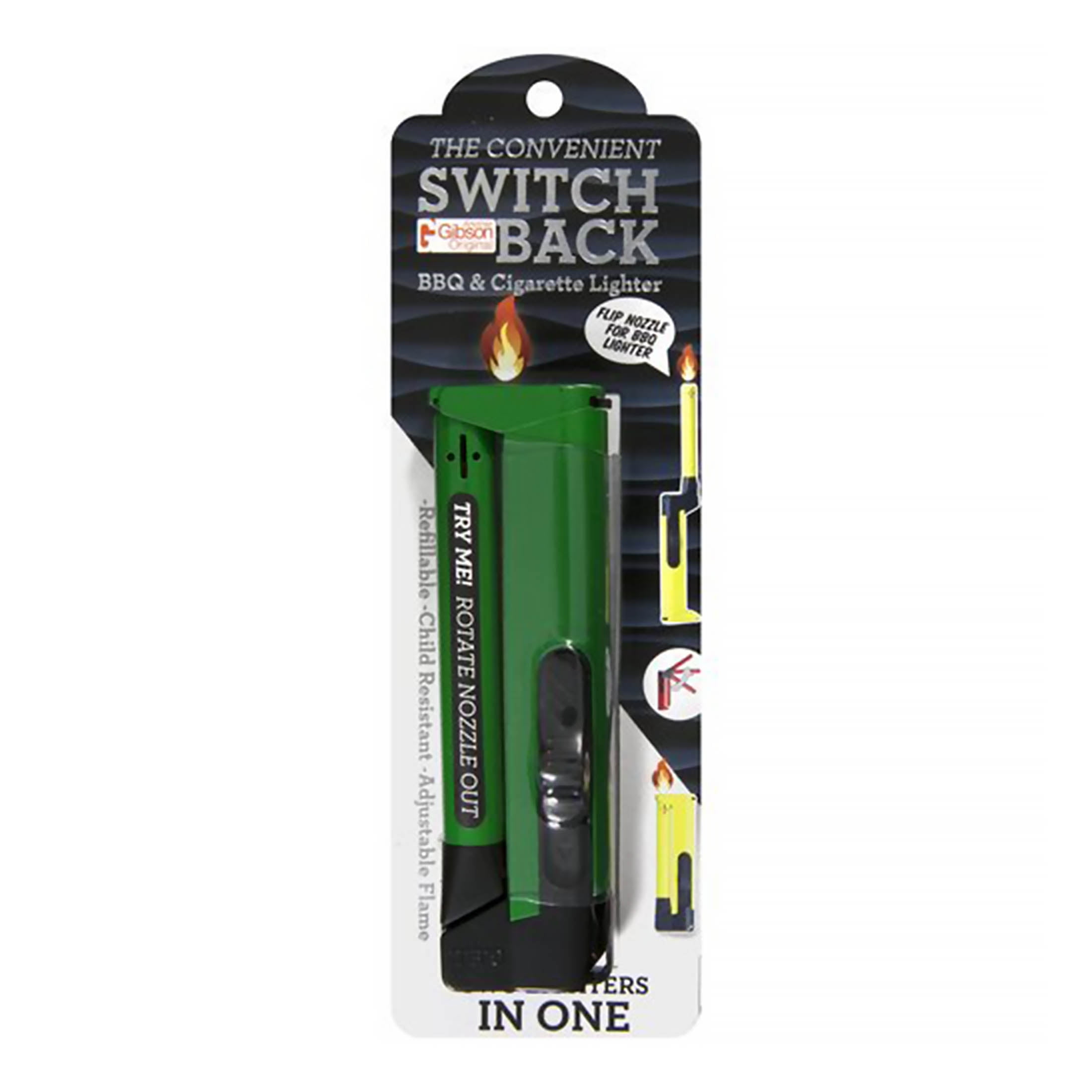 G.E.I.® Switchback BBQ & Cigarette Multipurpose Lighter with Foldable Nozzle  1pk 