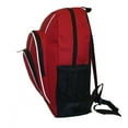 thumbnail image 2 of K-Cliffs Unisex 16" Rip-Stop Multi Pocket School Backpack Day Pack, Travel bag in Color Red, ,Teen-Adult, 2 of 3