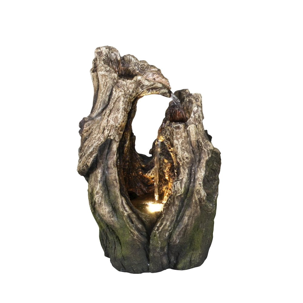 TREE TRUNK FOUNTAIN WITH LED