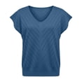 thumbnail image 5 of Blczomt Short Sleeve Tops for Women Blue Blouses Summer Lightweight Womens Shirts Casual,XL, 5 of 6