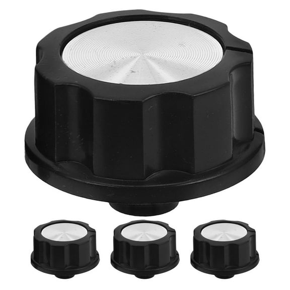 WEUVEB Black Replacement Oven Control Knobs Set of 4, ABS Material, and Easy to Install