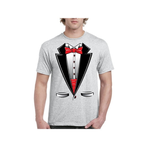 IWPF - Men's T-Shirt Short Sleeve - Tuxedo Prom Costume