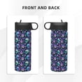 thumbnail image 3 of Yiaed Skull flower cute Print Water Bottle with Straw Lid, Stainless Steel Double Wall Insulated Water Bottle | Leak-Proof and Spill-Proof Water Bottle, 3 of 8