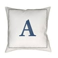 thumbnail image 2 of Surya  Initials Throw Pillow - White - Medium, 2 of 2