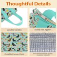 thumbnail image 4 of Dachshund Dog and Pizza Insulated Lunch Bag for Women & Adults,Large Portable Soft Cooler Lunch Bag,Thermal Food Storage Tote with Pearl Cotton,8.66L,8.75x5.75x9.5 Inch, 4 of 6