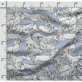 thumbnail image 2 of Soimoi Dog Print,Cotton Cambric, Quilting Fabric Sold by The Yard 42 Inch Wide, Medium Weight Cotton Fabric, SewingSupplies,Blue, 2 of 5