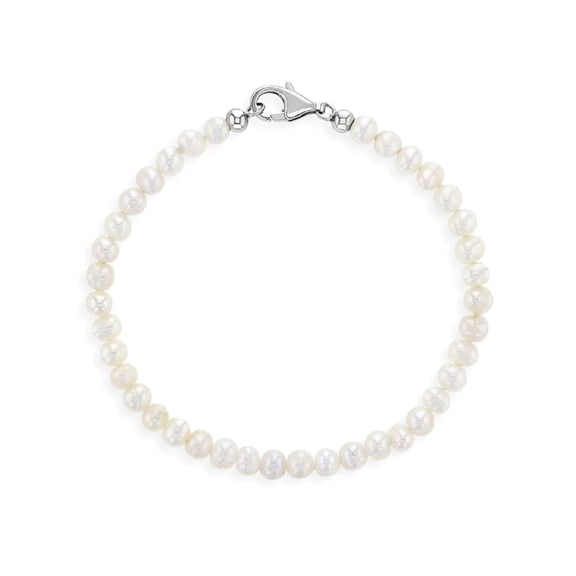 Mesmerize Your Little Girl with TheJewelryHut Designer Children Freshwater Pearl in Sterling Silver Bracelet