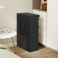 thumbnail image 6 of BGTREND Tall & Slim Laundry Hamper with Lid and handles Narrow Laundry Basket Collapsible Dirty Clothes Hamper Portable Laundry Storage Bin Oxford (45L, Black), 6 of 8