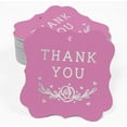 thumbnail image 2 of Inkdotpot Pack Of 50 Thank You Bridal Shower Paper Tags DIY Craft Bracket Shape Real Silver Foil Hang Tags, 2 of 7