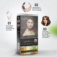 thumbnail image 3 of Herbishh Champú tinte capilar + 1pc Mascarilla capilar de argán - Tinte para el Cabello Combo Pack-2pcs (Café Claro), 3 of 5