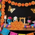 thumbnail image 6 of WeeWhimsy 20Pcs Artificial Carnations Flower,Yellow Orange Flower Heads Bulk with Stem,Silk Artificial Flower DIY Decor for Halloween,Day of The Dead,Mexican Party,Home Decor, 6 of 7