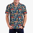 thumbnail image 1 of Fotbe Colorful Mushrooms Camiseta Polo de Golf para Hombre con Estampado – Camisa Deportiva Transpirable con Cuello Abotonado-X-Large, 1 of 6