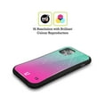 thumbnail image 2 of Head Case Designs Neon Rain Ombre Aqua Pink Hybrid Case Compatible with Apple iPhone 7 / 8 / SE 2020 & 2022, 2 of 7